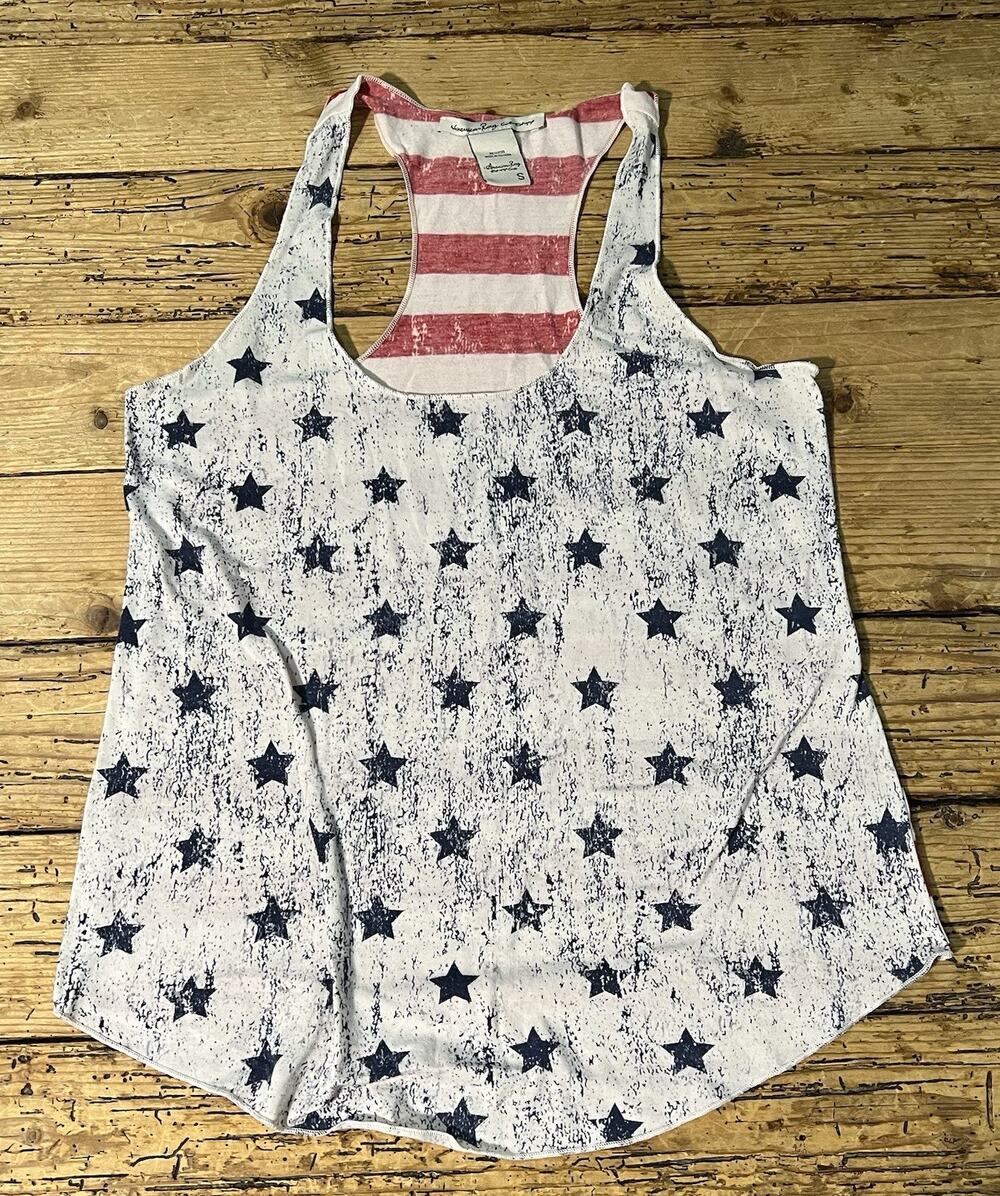 American Rag Cie Women’s Size S Red/White/Blue American Flag Tank Top